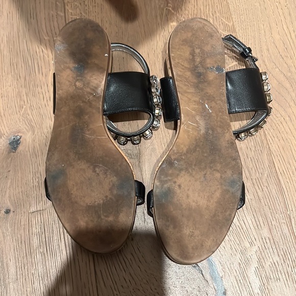 Stella McCartney black sandals with crystal strap SIZE 36 - Picture 3 of 3